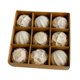 thumbnail image 2 of 9 piezas de pequeños colgantes navideños, adornos decorativos navideños, bolas navideñas colgantes para oro rosa, 2 of 9