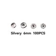 thumbnail image 3 of Qarigey 100 piezas de botones a presión para niños, chaqueta, pantalones, diseño Simple, botón de presión redondo, Kit surtido, manualidades DIY Ropa, zapatos y accesorios Miscelánea Plata 6 mm Qarigey  AP016409-03B, 3 of 6