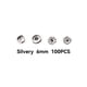 thumbnail image 3 of Qarigey 100 piezas de botones a presión para niños, chaqueta, pantalones, diseño Simple, botón de presión redondo, Kit surtido, manualidades DIY Ropa, zapatos y accesorios Miscelánea Plata 6 mm Qarigey  AP016409-03B, 3 of 6