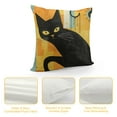 thumbnail image 4 of GOSMITH  Black Cat Mid Century Pillow Covers Midcentury Modern Throw Pillow Covers Retro Decor Halloween Pillowcase for Couch Home Sofa Bedroom, 4 of 5