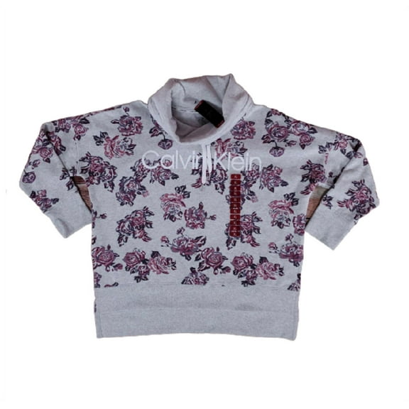 Calvin Klein Women's Cowl Neck Sweatshirt in RFY, XL