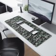 thumbnail image 2 of Long Mouse Pads for Desk,Black Skeleton Plant Pattern Desk Mats on Top Of Desks, Desk Mouse Pad Extra Large with 3mm Non-Slip Base and Stitched Edge for Gaming,Office,Work,Home 31.5"x11.8", 2 of 6