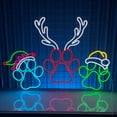 thumbnail image 5 of Handmadetneonsign Christmas Paw Neon Sign, Paw Merry Christmas Wall Art Decor, Bedroom Home Wall Decor, 5 of 5