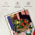 thumbnail image 6 of Elephant Stock Basket With Oranges Wall Art - Vertical Canvas Wall Art - Dining Room Wall Decor - Food And Drink Canvas - Red And Blue Decor By Henri Matisse - 8" x 12", 6 of 8