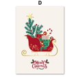 thumbnail image 1 of Juego de pared de galería de Navidad, carteles de invierno de trineo de Casa de coche rojo, arte de pared, impresiones en lienzo, imágenes, decoración del hogar de vacaciones, 1 of 4