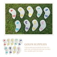 thumbnail image 3 of Miangastore 9Pcs Digital Golfs Rod Cover Golfs Supplies Golfs Putter Cover PU Club Head Cover, 3 of 9