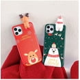 thumbnail image 2 of HTOOQ Christmas Case for iPhone 11 Pro Max, Fun Cool Cute 3D Cartoon Santa Claus Design Soft Silicone TPU Slim Shockproof Protective Case (Elk, iPhone 11 Pro Max)iPhone 11 Pro MaxElk A, 2 of 6