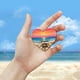 thumbnail image 4 of Lindo corazón de bolsillo de resina hecho a mano con temática de playa, adorno de bolsillo con temática marina, regalo que simboliza la amistad para la familia., 4 of 4