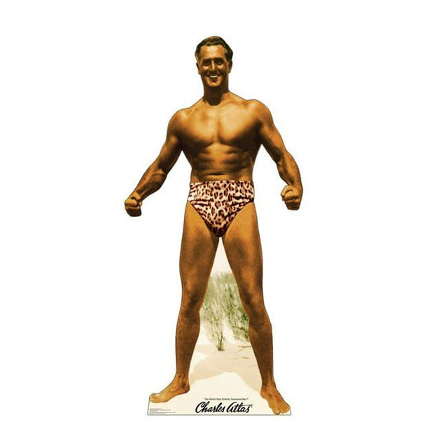 Advanced Graphics 2904 70 x 33 Po Charles Atlas Classique Pose Carton Découpé Standup