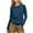 Navy, variant on JIUKE Womens Long Sleeve Shirts Crew Neck Business Top Dressy Casual Loose Fitted Work Office Blouse