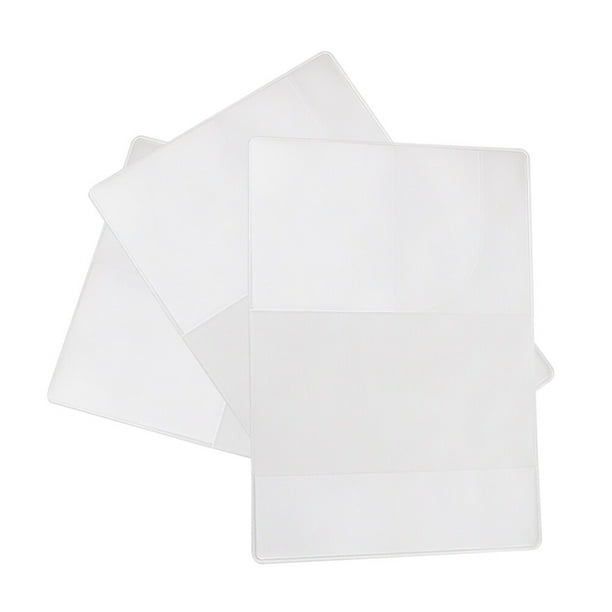 5 fundas transparentes de PVC para pasaporte, impermeables, para documentos, fundas protectoras para identificación, accesorios de viaje (20x13cm)