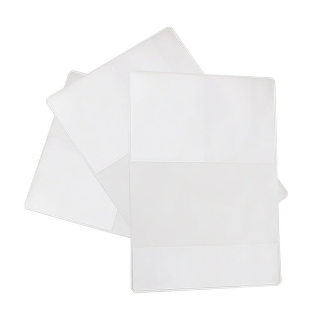 5 fundas transparentes de PVC para pasaporte, impermeables, para documentos, fundas protectoras para identificación, accesorios de viaje (20x13cm)