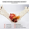 thumbnail image 2 of LABSERRON 1 Set Macrame Fruit Hammock for Kitchen in White Cotton with Handwoven Style, 2 of 8