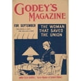 thumbnail image 2 of H.W. Phillips 14x18 Black Ornate Wood Framed Double Matted Museum Art Print Titled - Godey's Magazine for September. the Woman that Saved the Union (1895), 2 of 5