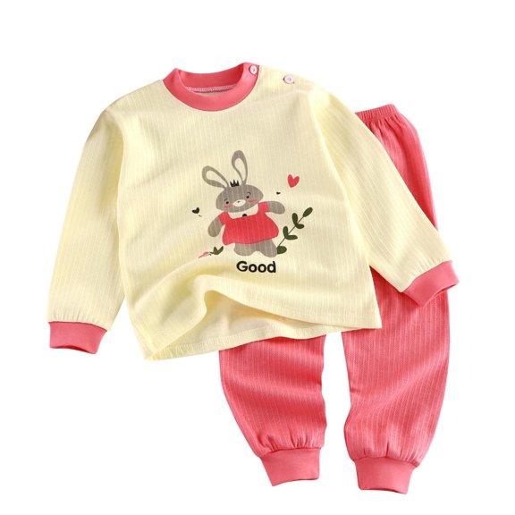 Owordtank Toddler Baby Girl Fall Outfit Infant Animals Print Sweatshirt Tops and Jogger Pants Girl Clothes