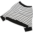 thumbnail image 2 of HUGFEGWE Pyjama pour Chien Chemise pour Chien Rayures Noires et Blanches Manches Longues Résistant au Rétrécissement Respirant Tenue de Maison (3TG) CJB91-49870, 2 of 9