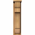 thumbnail image 2 of 6"W x 10"D x 26"H New Brighton Rough Sawn Corbel w/Backplate, Western Red Cedar, 2 of 9