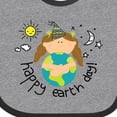 thumbnail image 4 of Inktastic Girls Happy Earth Day Girls Baby Bib, 4 of 4