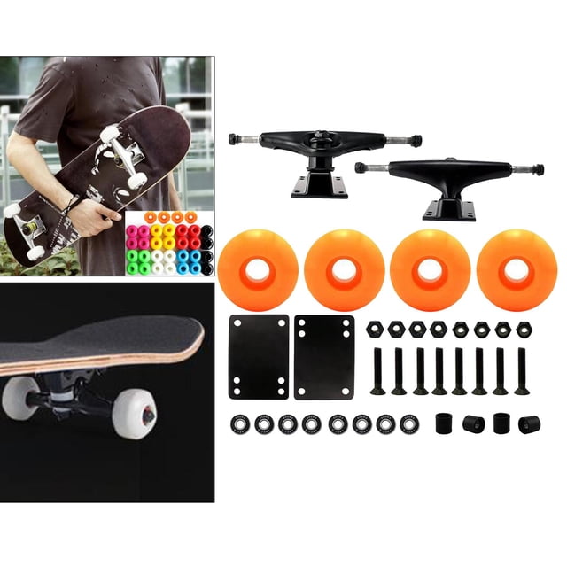 Accesorios para patinetas profesionales Colamx Ruedas de longboard Almohadillas elevadoras Espaciadores naranjas