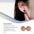 thumbnail image 3 of 1 par de pendientes de tuerca de acero inoxidable para mujer, regalos para novias y madres, accesorio de joyería para celebración de compromiso Ropa, zapatos y accesorios Miscelánea tipo 10 Sonducket AP011021-10, 3 of 6