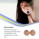 thumbnail image 3 of Qarigey 1 par de pendientes de tuerca de acero inoxidable para mujer, regalos para novias y madres, accesorio de joyería para celebración de compromiso Ropa, zapatos y accesorios Miscelánea tipo 10 Qarigey AP011021-10, 3 of 6