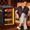 thumbnail image 6 of Marvero Cigar Humidor Cabinet, 200 Count, Black Finish, Glass Door, LED Light, Digital Hygrometer, Cedar Drawers, 6 of 9
