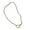Gold color, variant on Stylish Unisex Stainless Steel Climbing Buckle Necklace Carabiner Lock for Outdoor Enthusiasts and Fashion Lovers