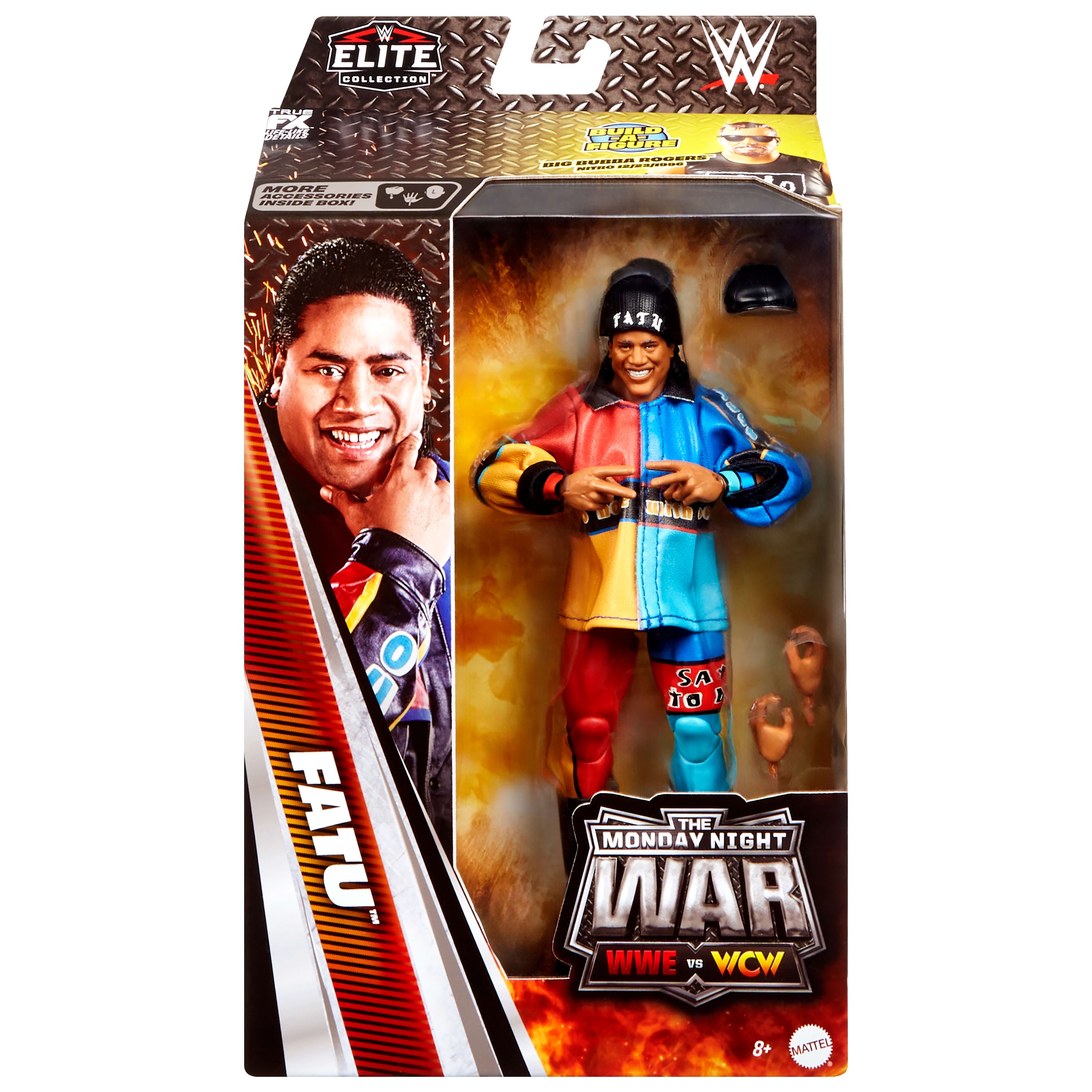WWE-Figurine articulée Élite Fatu Monday Night War-15 cm - Walmart Exclusive