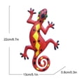 thumbnail image 2 of Garden House Lizard Art Outdoor Garden Backyard Metal Animal Decoration Gift, 2 of 2