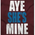 thumbnail image 2 of Aye She Mine Boyfriend Girlfriend Men's Graphic T Shirt Tees Brisco Brands S, 2 of 5