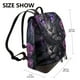 thumbnail image 2 of Fotbe Purple-Eyed Floral Leopard Mochila Bolso con Estampado para Mujer, Mochila Antirrobo de Nylon Impermeable, Bolsa Ligera de Hombro, 2 of 4