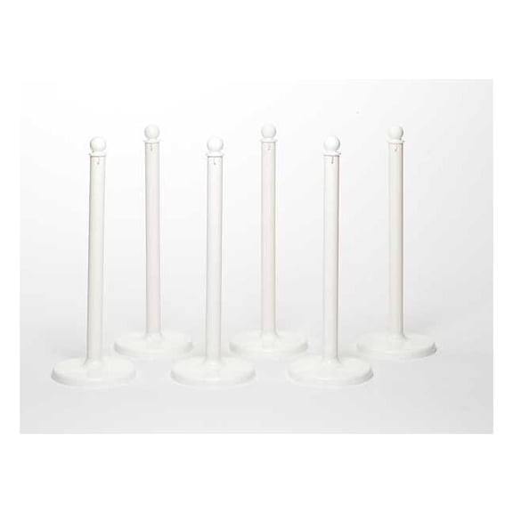 Medium Duty Stanchion,40 In. H,PK6 96401-6
