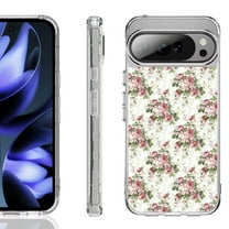 For Google Pixel 10 / 10 Pro Shockproof Phone Case, by OneToughShield - Floral/Rose