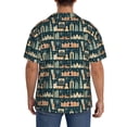 thumbnail image 3 of Balery UAE Travel1 1 Camisa Casual de Manga Corta con Botones para Hombre, Texturizada, Estilo Cubano, para Playa, Verano-X-Large, 3 of 5