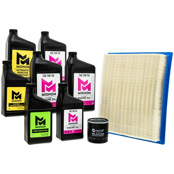 Mishon Full Service Oil Change Kit for Polaris RZR 900 4 UTV 2011-2012 MK1012898