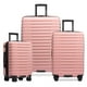 thumbnail image 1 of Maleta U.S. Traveler Boren de policarbonato, cara dura, rosa, 3 piezas, 1 of 7
