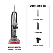 Dirt Devil Performance Pet Bagless Upright Vacuum Cleaner, Pet Friendly, for Carpet & Hard Floors, Above Floor Cleaning, Lightweight, UD76211V, Gray