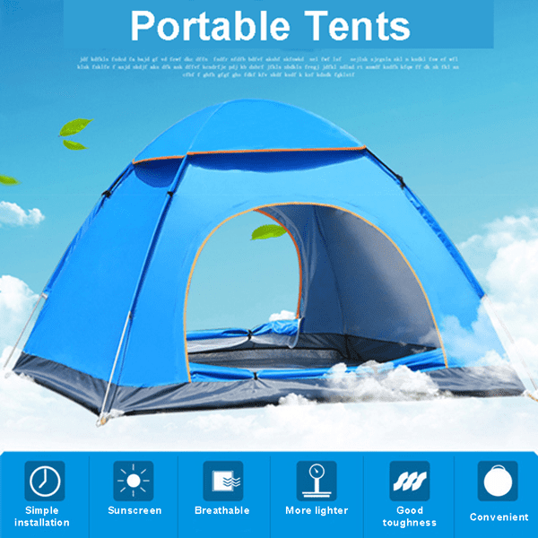 2 Man Camping Tent Garden Outdoor Portable Waterproof Hiking Festival Beach 