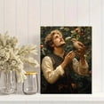thumbnail image 2 of Qisvanset Framed Canvas Wall Art 12x16 Inch Birds of The Air William Morris Bible Verse Art, 2 of 5