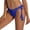 Blue, variant on Triangle Bikini for Women Knitted Rope Bikini Knitted Mesh Pattern Solid Color Bathing Suit Side Tie Swimsuits Beachwear