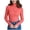 Watermelon Red-#q004, variant on Dweltoz Women's 2026 Fall Long Sleeve Turtleneck Soft Ribbed Knit Pullover Sweater Slim Fit Basic Casual Fitted Basic Shirt,Red One Size