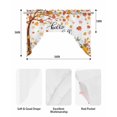 thumbnail image 5 of Thanksgiving Swag Valances for Windows, Small Curtains Drapes, Fall Maple Leaf Orange White Pumpkin Kitchen Window Curtains Over Sink Rod Pocket Window Treatment Valance for Bedroom/Bathroom 56"x36", 5 of 5