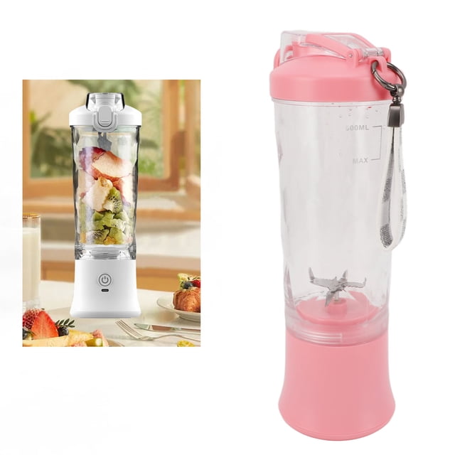 Small Handheld Blender, 600ml 2 Modes 150W 18000RPM USB Rechargeable Portable Smoothie Blender for Making Shakes