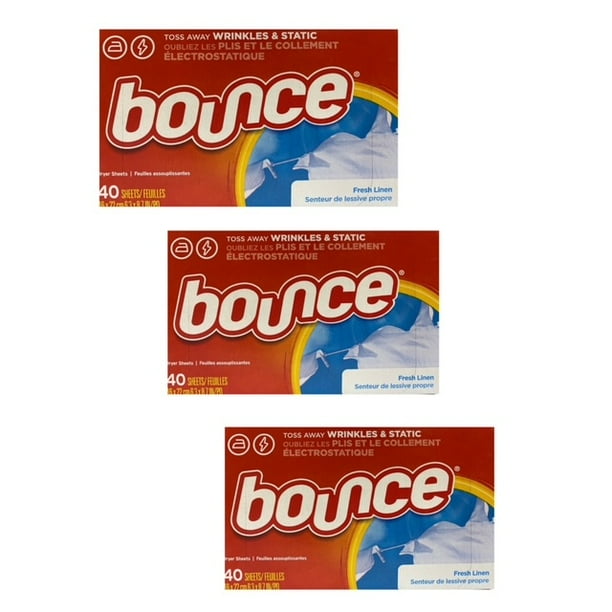 Bounce Fabric Softener Dryer Sheets Freshness and Softness Fresh Linen