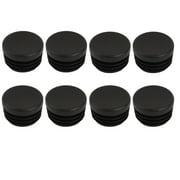 REGALWOVEN 8Pcs Chair Table Leg Plastic Cap Round Tube Insert Fit 25mm Pipe Outer Dia