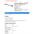 thumbnail image 2 of Rear Lower Control Arm - Compatible with 2007 - 2009 Kia Sorento 2008, 2 of 2