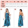 thumbnail image 6 of Women Dress Oversize Style Open-Back Design-Blue Python Pattern Patterng, 6 of 6