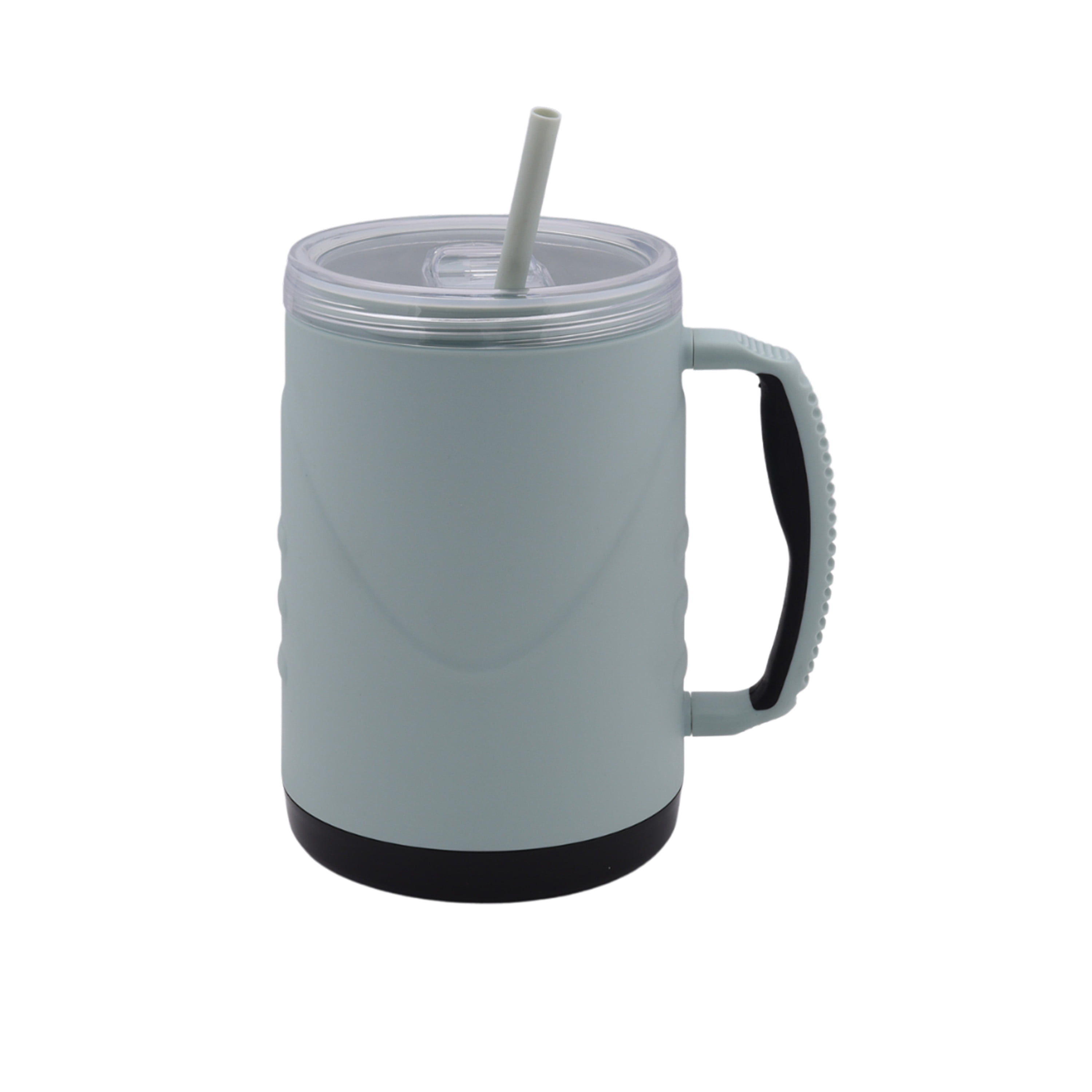 Mainstays 48-Ounce Eco-Friendly Plastic Mug with Lid, Mint Green