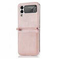 thumbnail image 3 of ELEHOLD Leather Wallet Case for Samsung Galaxy Z Flip 4 Lychee Pattern with Card Slots, Slim Thin Premium PU Leather Anti-Scratch Shockproof Protective Case for Men Women, Pink, 3 of 8