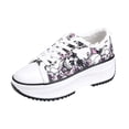 thumbnail image 3 of KEVCHE Halloween Womens Lace Up Round Toe Shoes, Casual Costume Footwear for Party Daily Wear with Comfortable Breathable Design, Festive Halloween Lace Up Shoes, 3 of 6